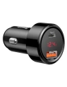 Hurtownia GSM - Ładowarka samochodowa Baseus Magic USB + USB-C QC 4.0 PD 45W (czarna) - BSU704BLK - {ean13} - Hurt
