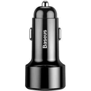 Hurtownia GSM - Ładowarka samochodowa Baseus Magic USB + USB-C QC 4.0 PD 45W (czarna) - BSU704BLK - {ean13} - Hurt