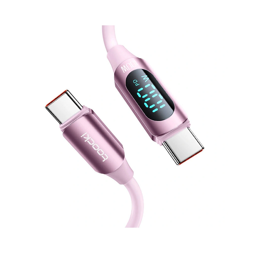Hurtownia GSM - [OUTLET] Kabel Toocki TXCTT1- XX04-B2 USB-C / USB-C 2m FC 100W rosa - OT-675 - {ean13} - Hurt