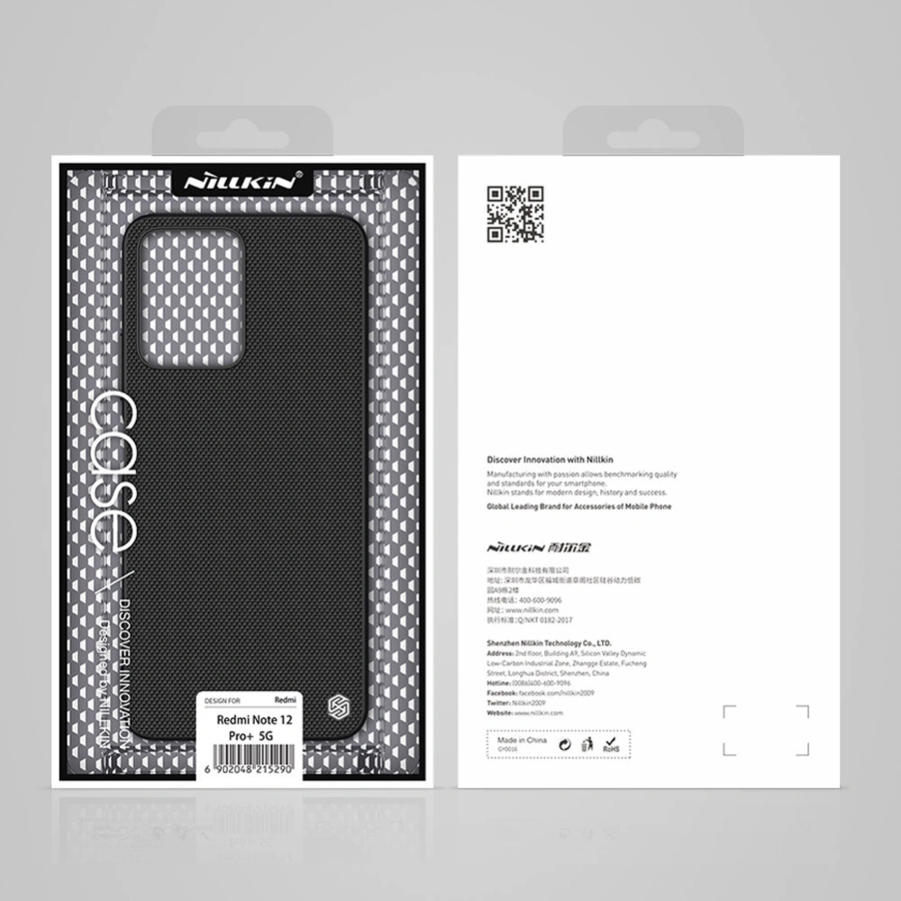 Hurtownia GSM - [OUTLET] Etui Nillkin Textured Case Xiaomi Redmi Note 12 Pro+ Plus černé - OT-685 - {ean13} - Hurt