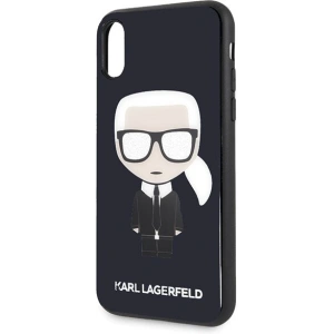 Hurtownia GSM - Karl Lagerfeld KLHCPXDLFKBK iPhone X/Xs navy black hard case Iconic Karl Glitter - KLD196NAVBLK - {ean13} - Hurt