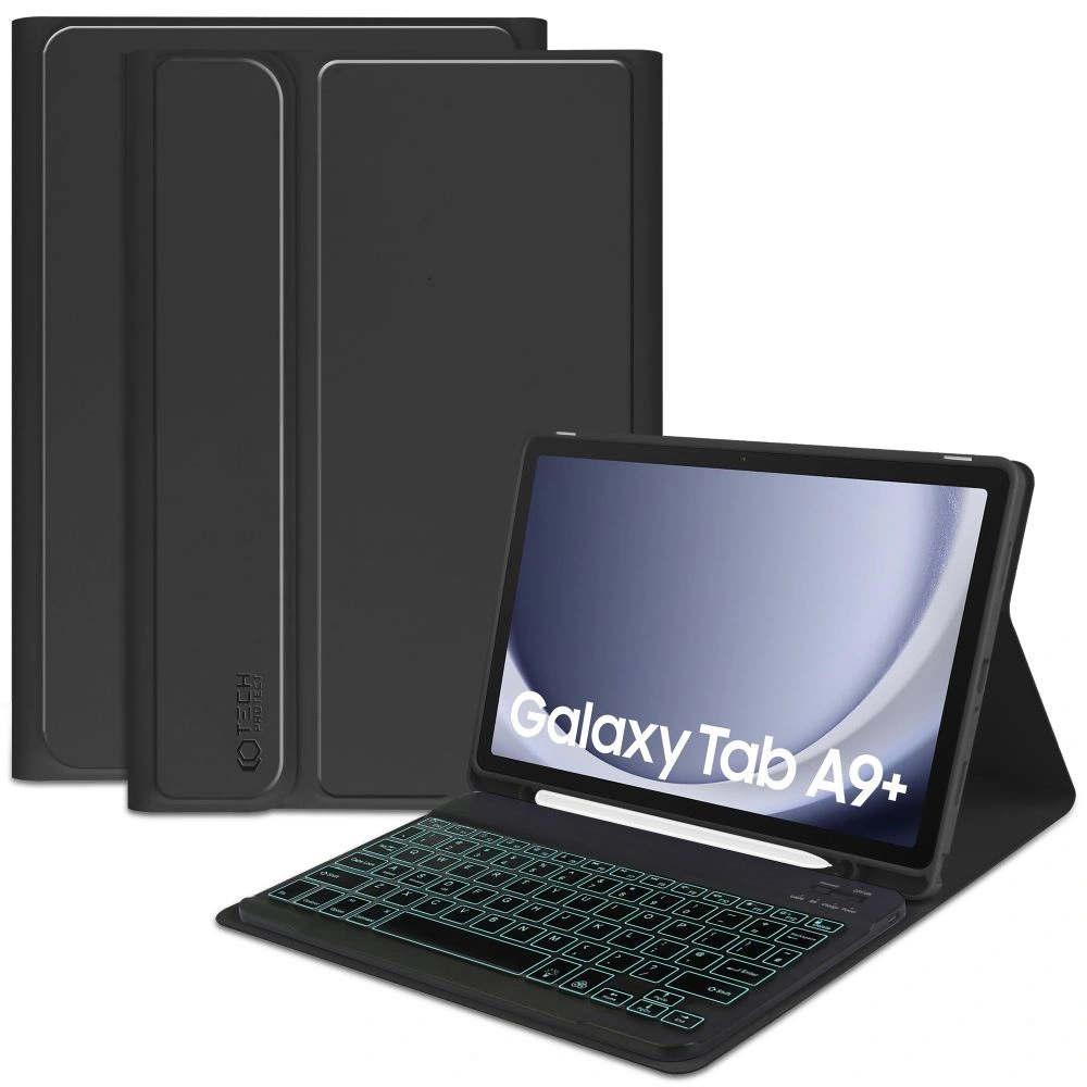 Hurtownia GSM - [OUTLET] Etui Tech-Protect SmartCase Pen + Klávesnice Samsung Galaxy Tab A9+ Plus 11.0 X210 / X215 / X216 Černá - OT-693 - {ean13} - Hurt