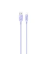 [OUTLET] USAMS Lithe Series USB/Lightning Gyors Töltő Kábel 2,4A 1,2m lila/purple (US-SJ565)
