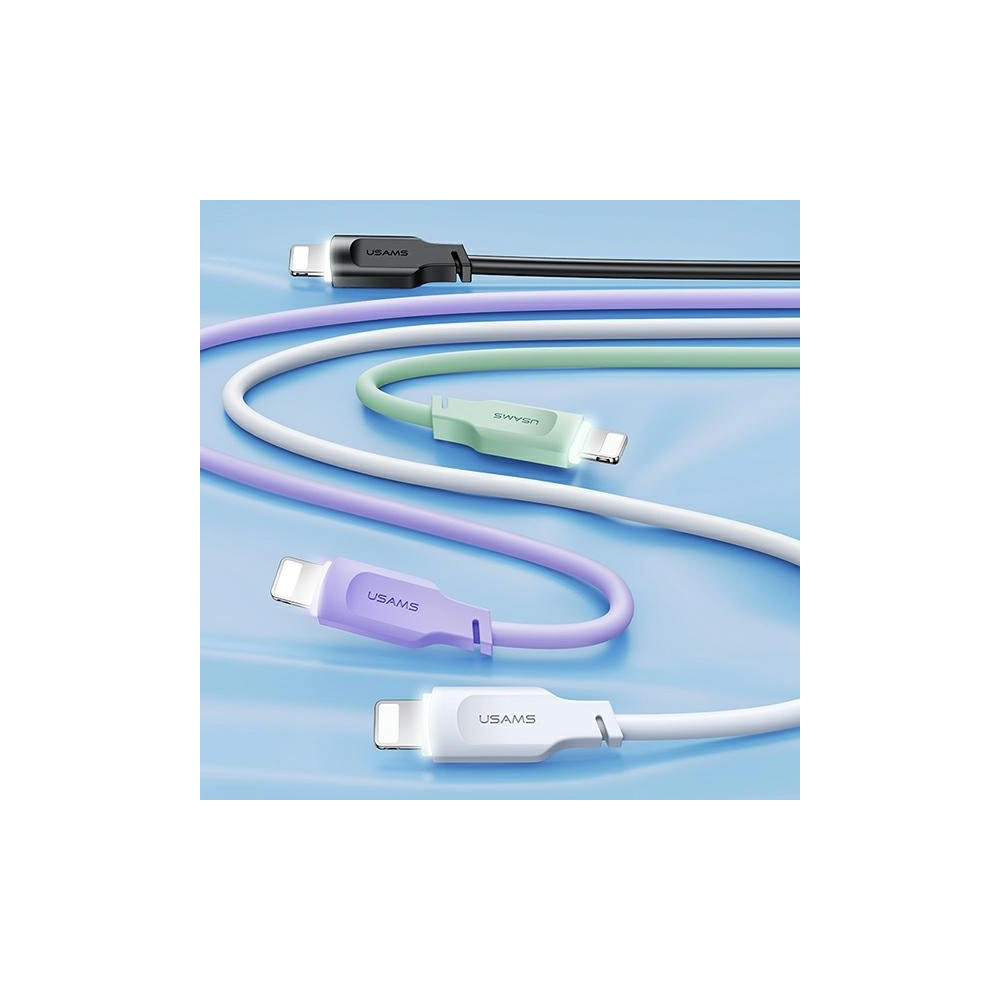 Hurtownia GSM - [OUTLET] USAMS Lithe Series Kabel USB/Lightning Schnellladung 2,4A 1,2m lila/purple (US-SJ565) - OT-697 - {ean13} - Hurt