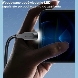 Hurtownia GSM - [OUTLET] Cablu USAMS Lithe Series USB/Lightning Încărcare Rapidă 2,4A 1,2m purpuriu/purple (US-SJ565) - OT-697 - {ean13} - Hurt