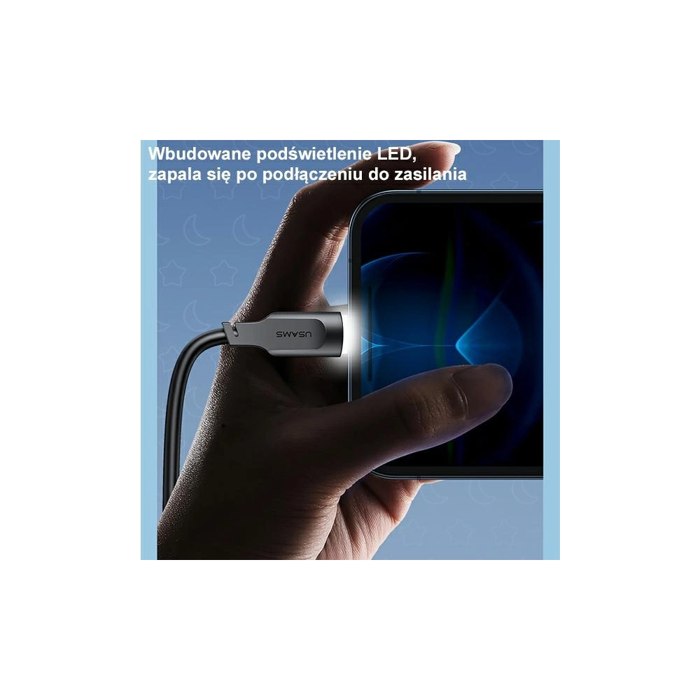 Hurtownia GSM - [OUTLET] USAMS Lithe Series Kabel USB/Lightning Schnellladung 2,4A 1,2m lila/purple (US-SJ565) - OT-697 - {ean13} - Hurt