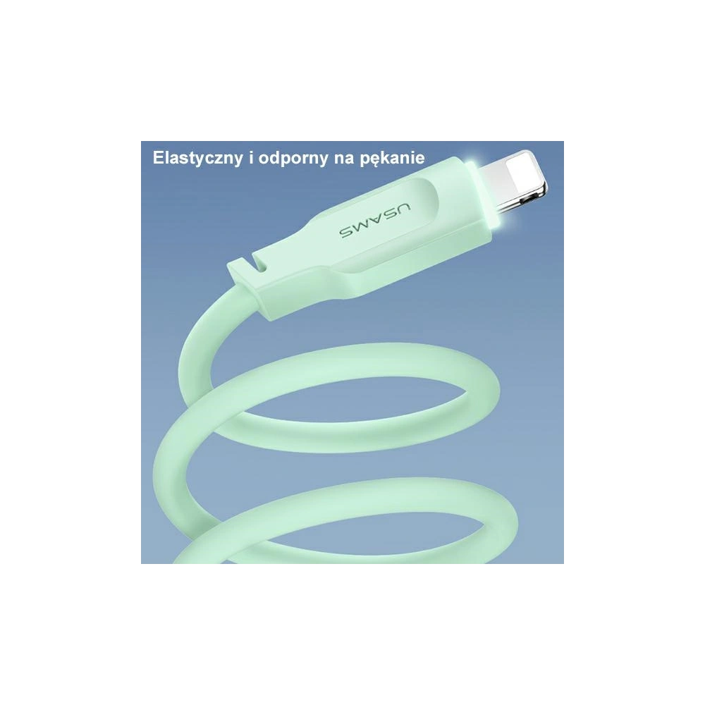 Hurtownia GSM - [OUTLET] USAMS Lithe Series Kabel USB/Lightning Schnellladung 2,4A 1,2m lila/purple (US-SJ565) - OT-697 - {ean13} - Hurt