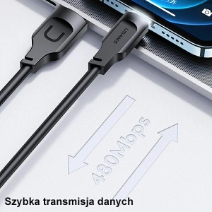 Hurtownia GSM - [OUTLET] USAMS Lithe Series Kabel USB/Lightning Schnellladung 2,4A 1,2m lila/purple (US-SJ565) - OT-697 - {ean13} - Hurt