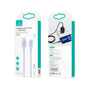 Hurtownia GSM - [OUTLET] Cablu USAMS Lithe Series USB/Lightning Încărcare Rapidă 2,4A 1,2m purpuriu/purple (US-SJ565) - OT-697 - {ean13} - Hurt
