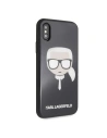 Hurtownia GSM - Karl Lagerfeld KLHCPXDLHBK iPhone X/Xs negru/black Iconic Glitter Karl`s Head - KLD197BLK - {ean13} - Hurt