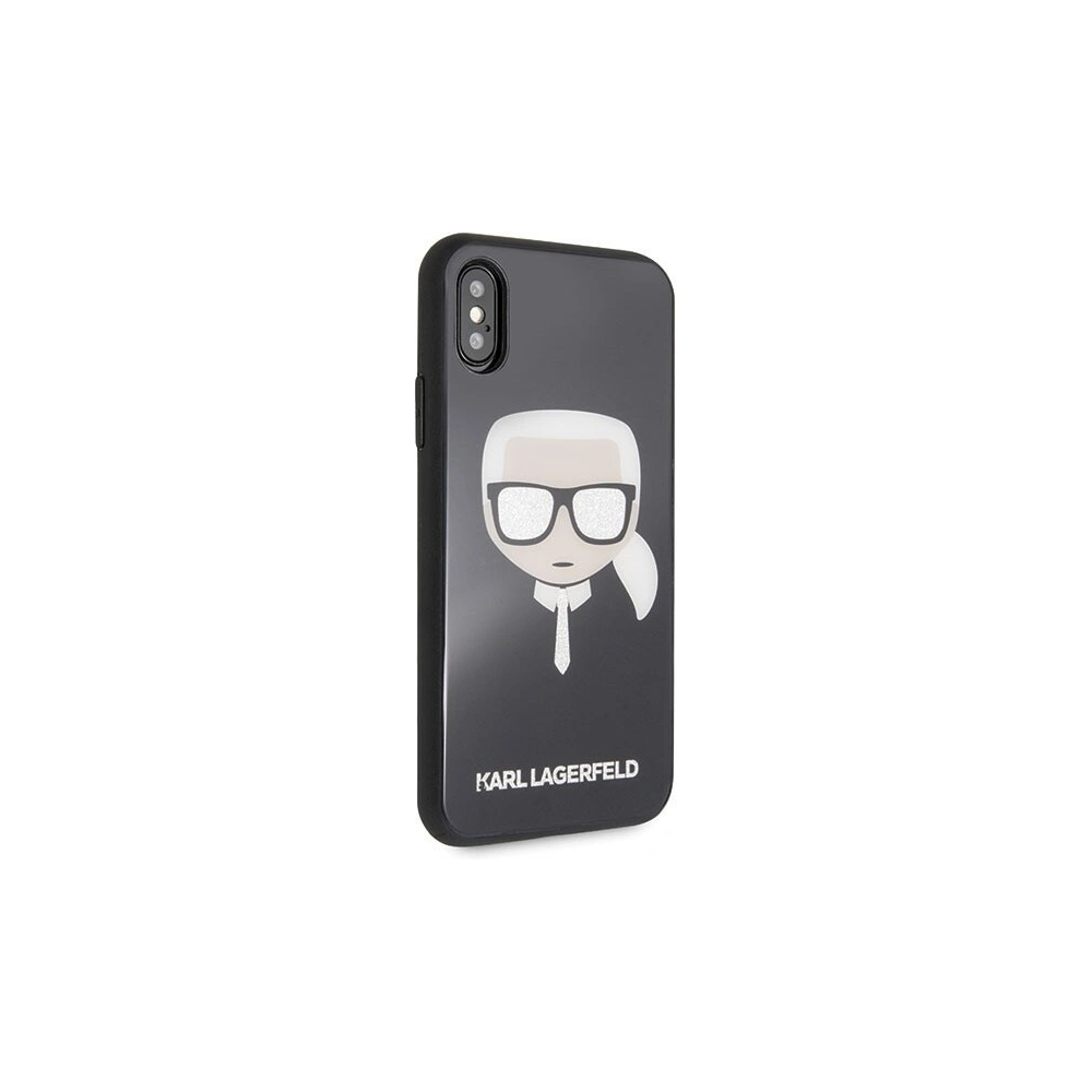 Hurtownia GSM - Karl Lagerfeld KLHCPXDLHBK iPhone X/Xs czarny/black Iconic Glitter Karl`s Head - KLD197BLK - {ean13} - Hurt