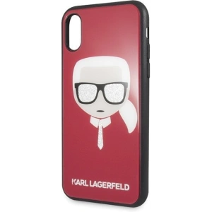 Hurtownia GSM - Karl Lagerfeld KLHCPXDLHRE iPhone X/Xs czerwony/red Iconic Glitter Karl`s Head - KLD198RED - {ean13} - Hurt