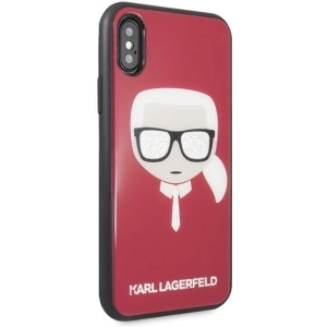 Hurtownia GSM - Karl Lagerfeld KLHCPXDLHRE iPhone X/Xs czerwony/red Iconic Glitter Karl`s Head - KLD198RED - {ean13} - Hurt