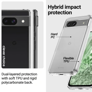 Hurtownia GSM - Etui Crong Crystal Shield Cover Google Pixel 8A průhledný - CRG775 - {ean13} - Hurt