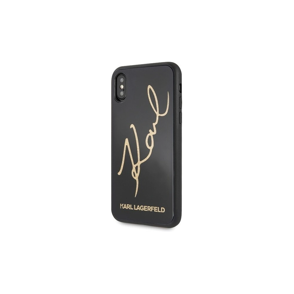 Hurtownia GSM - Karl Lagerfeld KLHCPXDLKSBK iPhone X/Xs czarny/black hard case Signature Glitter - KLD199BLK - {ean13} - Hurt
