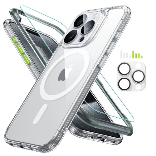 Etui ESR Classic Pro Set HaloLock MagSafe Apple iPhone 15 Pro clear