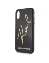 Hurtownia GSM - Karl Lagerfeld KLHCPXDLKSBK carcasă dură pentru iPhone X/Xs neagră/black Signature Glitter - KLD199BLK - {ean13} - Hurt
