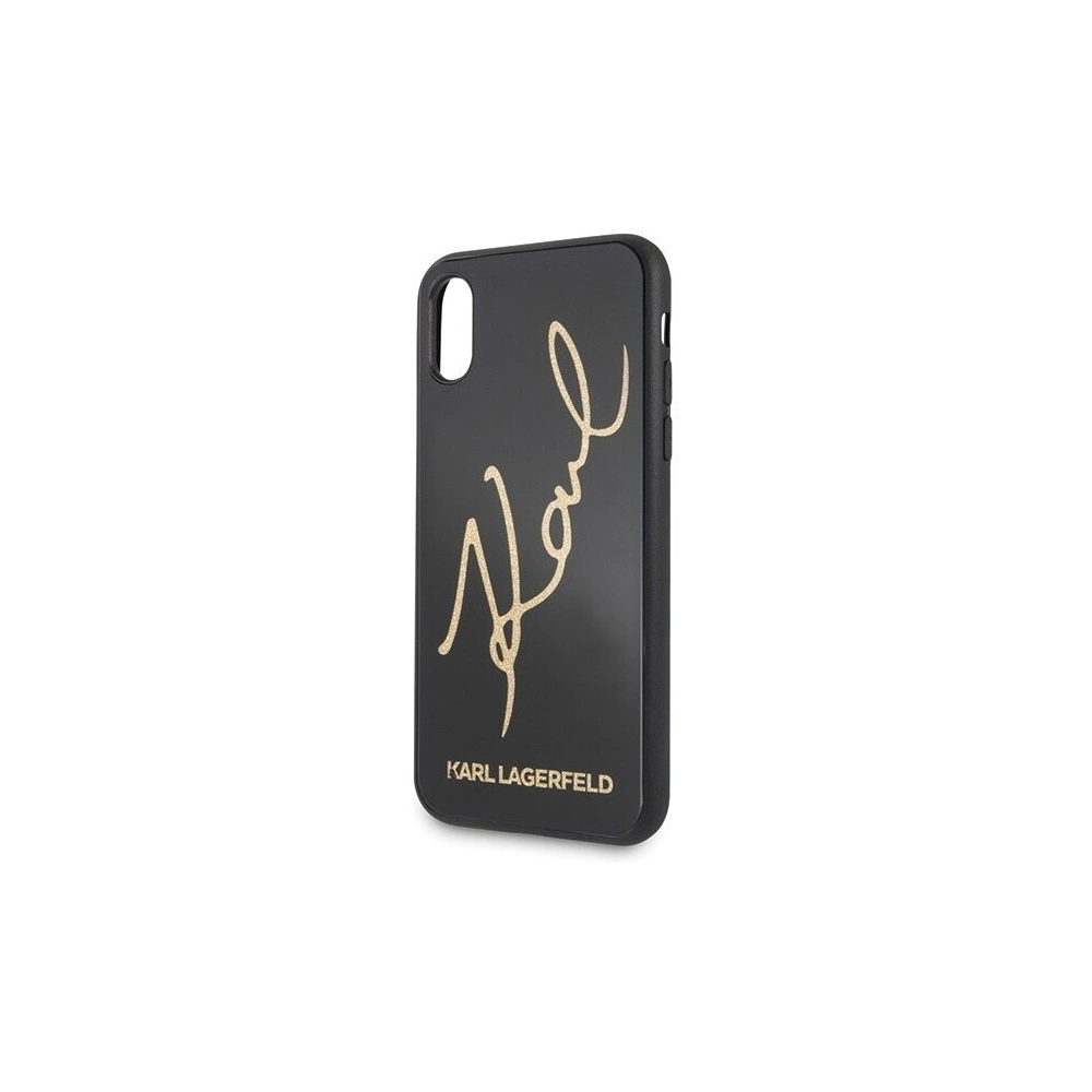 Hurtownia GSM - Karl Lagerfeld KLHCPXDLKSBK iPhone X/Xs czarny/black hard case Signature Glitter - KLD199BLK - {ean13} - Hurt