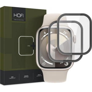 Hurtownia GSM - Szkło hybrydowe Hofi Hybrid Pro+ Apple Watch 7/8/9 41mm black [2 PACK] - HOFI508 - {ean13} - Hurt