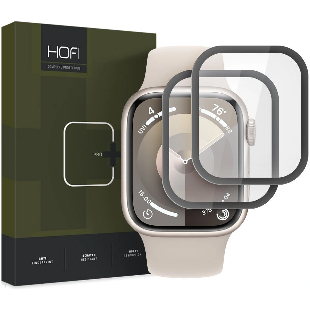 Wholesale Hofi Hybrid Pro+ Apple Watch 7/8/9 41mm black [2 PACK] - HOFI508 - {ean13} - Hurt