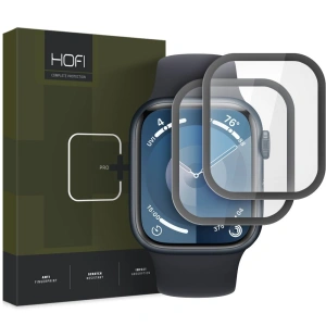Hurtownia GSM - Hybridní sklo Hofi Hybrid Pro+ Apple Watch 7/8/9 45mm černé [2 PACK] - HOFI509 - {ean13} - Hurt