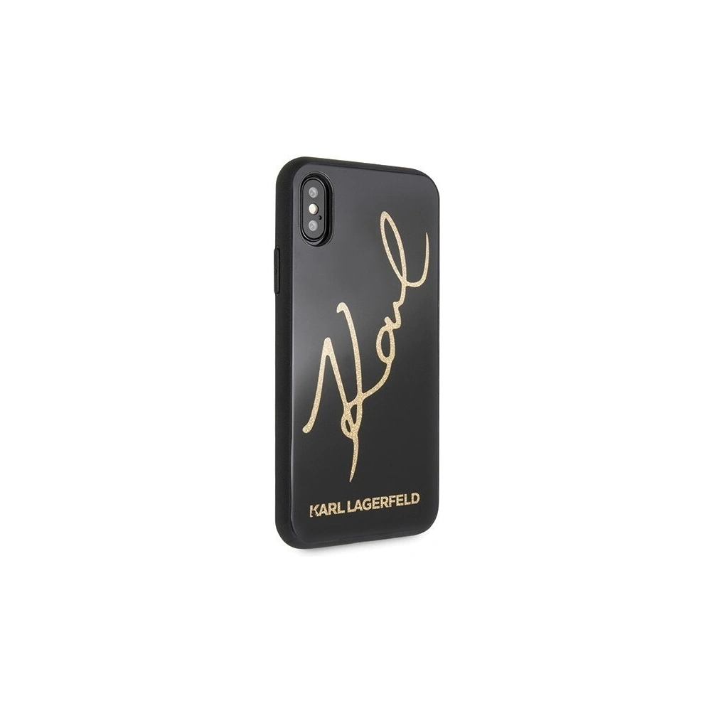 Hurtownia GSM - Karl Lagerfeld KLHCPXDLKSBK iPhone X/Xs czarny/black hard case Signature Glitter - KLD199BLK - {ean13} - Hurt