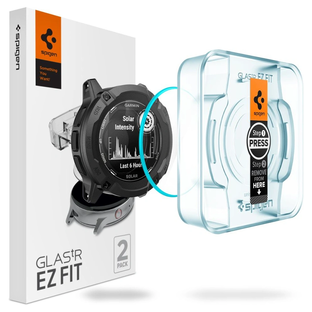 Hurtownia GSM - Edzett üveg Spigen GLAS.tR ez Fit Garmin Instinct 2x Solar Clear [2 PACK] - SPN3424 - {ean13} - Hurt