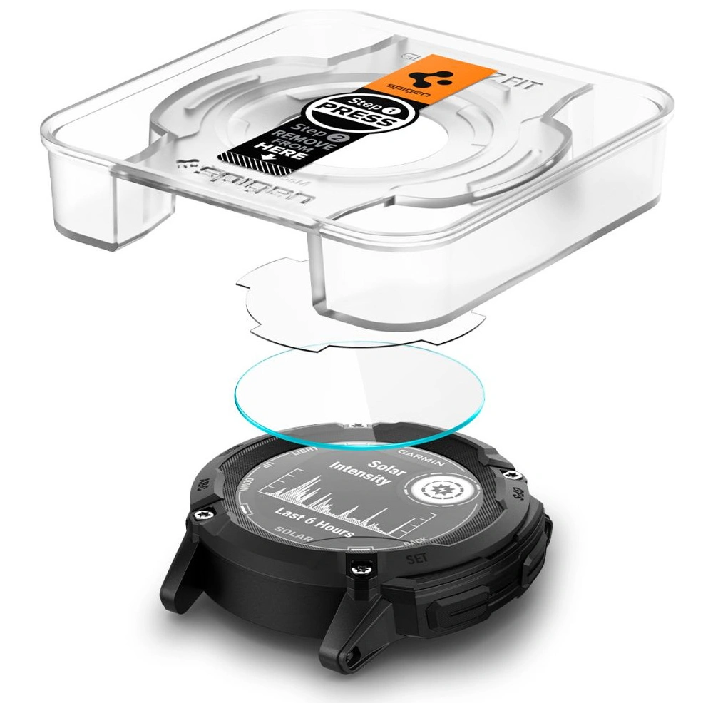 Hurtownia GSM - Edzett üveg Spigen GLAS.tR ez Fit Garmin Instinct 2x Solar Clear [2 PACK] - SPN3424 - {ean13} - Hurt