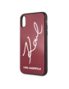 Wholesale Karl Lagerfeld KLHCPXDLKSRE iPhone X/Xs red hard case Signature Glitter - KLD200RED - {ean13} - Hurt
