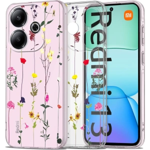 Hurtownia GSM - Etui Tech-Protect Flexair+ Xiaomi Redmi 13 Kerti Virágos - THP2898 - {ean13} - Hurt