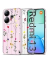 Hurtownia GSM - Etui Tech-Protect Flexair+ Xiaomi Redmi 13 Kerti Virágos - THP2898 - {ean13} - Hurt