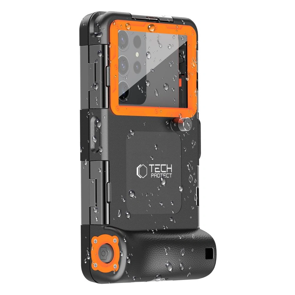 Wholesale Tech-Protect IPX8 Universal Diving Waterproof Case black/orange - THP2902 - {ean13} - Hurt