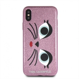 Hurtownia GSM - Karl Lagerfeld KLHCPXGLCHPI iPhone X hard case pink/różowy K-Paris - KLD201PNK - {ean13} - Hurt