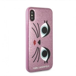 Hurtownia GSM - Karl Lagerfeld KLHCPXGLCHPI iPhone X hard case pink/różowy K-Paris - KLD201PNK - {ean13} - Hurt