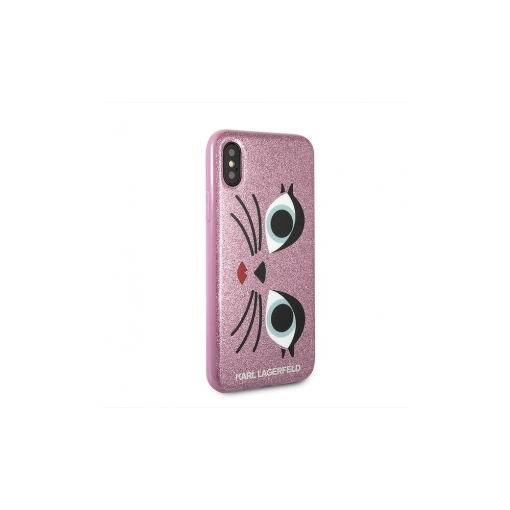 Hurtownia GSM - Karl Lagerfeld KLHCPXGLCHPI husă dură pentru iPhone X roz/różowy K-Paris - KLD201PNK - {ean13} - Hurt