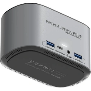 Hurtownia GSM - Dokkoló állomás 14in1 Blitzwolf BW-TH12 DC, 4xUSB-A 3.0, 3xUSB-C, M.2 SATA 3.0 SSD, 2xHDMI, DP, RJ45, jack 3.5mm - BLZ599 - {ean13} - Hurt