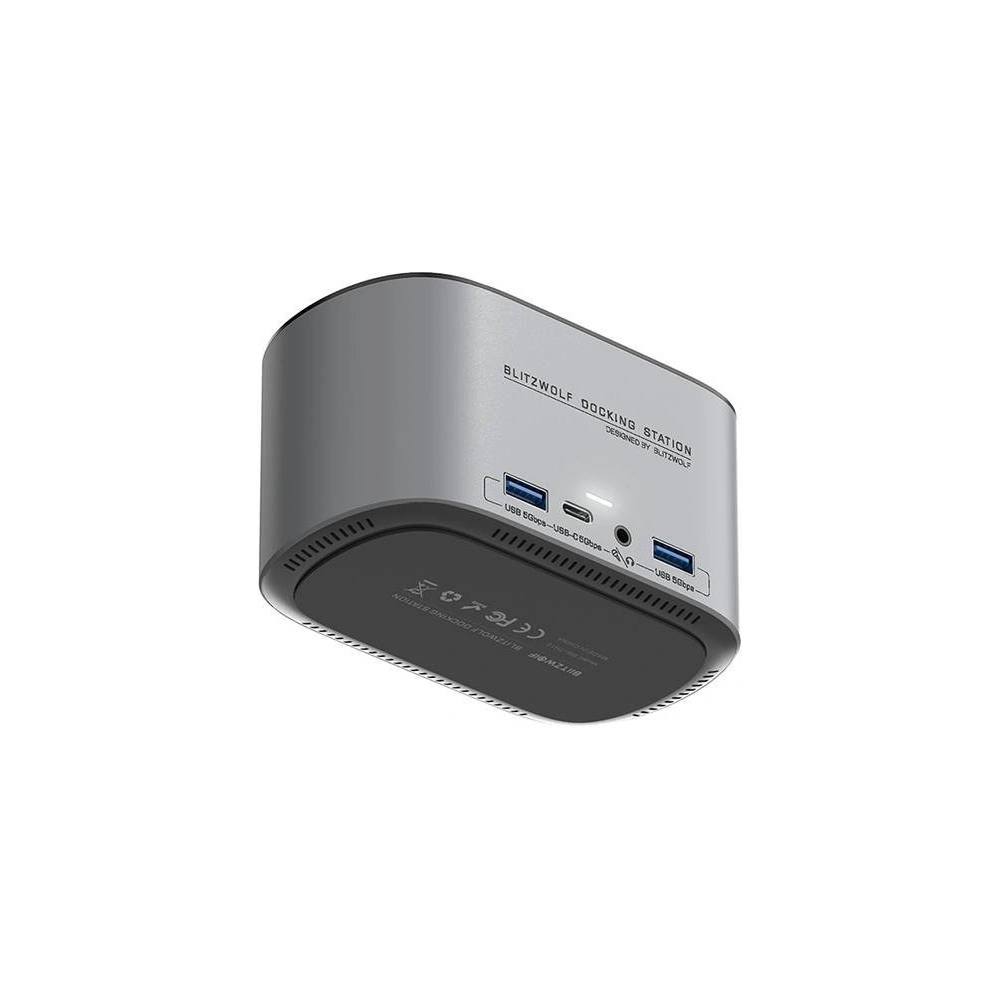 Hurtownia GSM - Dokkoló állomás 14in1 Blitzwolf BW-TH12 DC, 4xUSB-A 3.0, 3xUSB-C, M.2 SATA 3.0 SSD, 2xHDMI, DP, RJ45, jack 3.5mm - BLZ599 - {ean13} - Hurt
