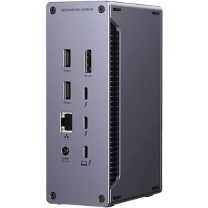 Hurtownia GSM - Dokovací stanice UGREEN U710 DC, 4xUSB-A, 2xThunderbolt 4 USB-C, DisplayPort 8K30Hz, RJ45, SD/TF, AUX, USB-C PD 90W šedá - UGR1852 - {ean13} - Hurt