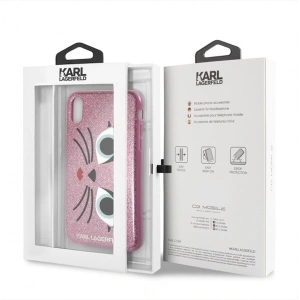 Hurtownia GSM - Karl Lagerfeld KLHCPXGLCHPI iPhone X hard case pink/różowy K-Paris - KLD201PNK - {ean13} - Hurt