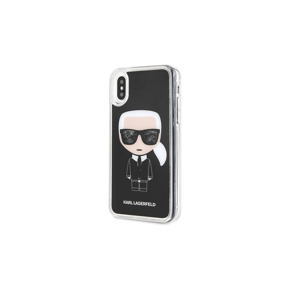 Hurtownia GSM - Karl Lagerfeld KLHCPXICGBK iPhone X/Xs czarny/black Iconic Glitter - KLD202BLK - {ean13} - Hurt