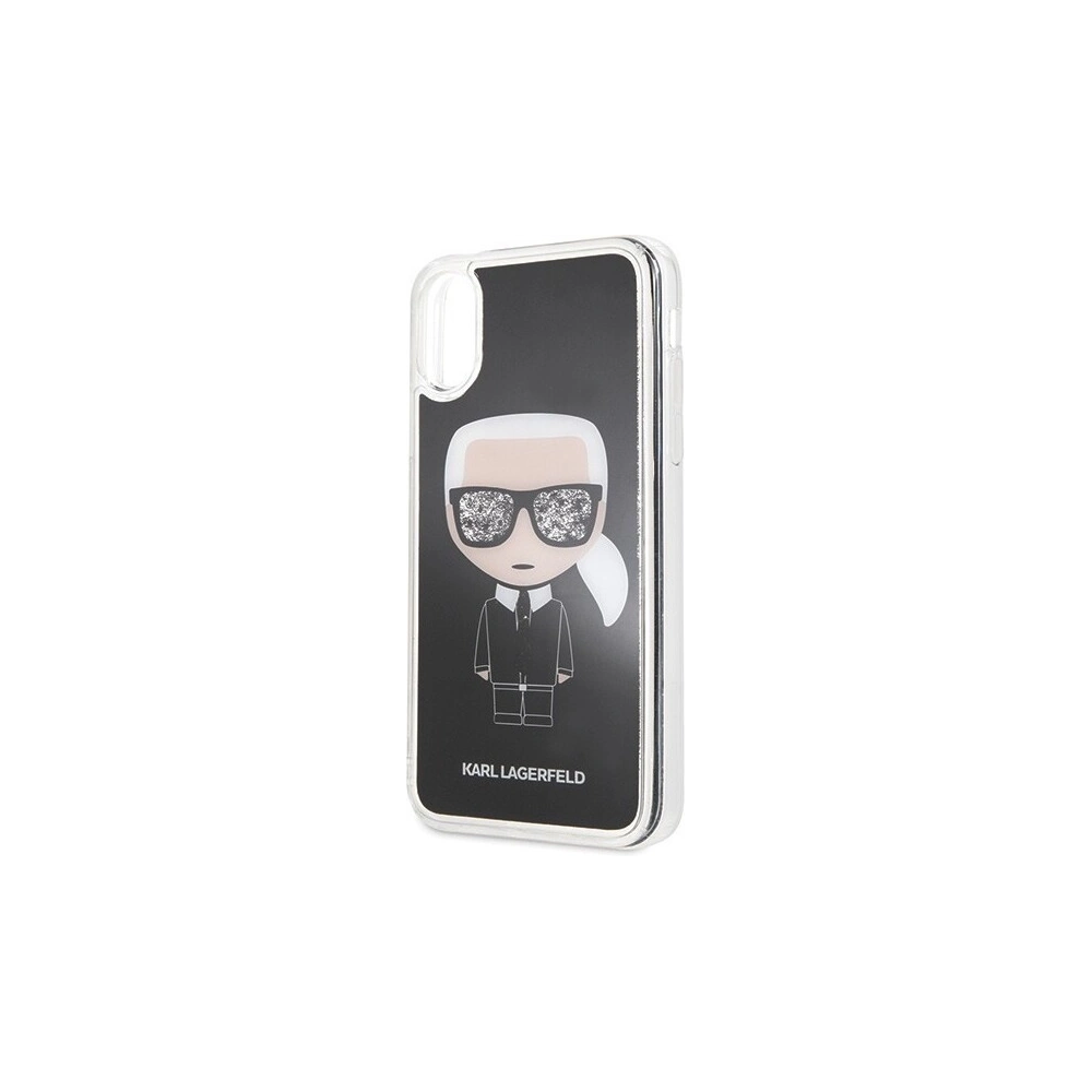 Hurtownia GSM - Karl Lagerfeld KLHCPXICGBK iPhone X/Xs czarny/black Iconic Glitter - KLD202BLK - {ean13} - Hurt