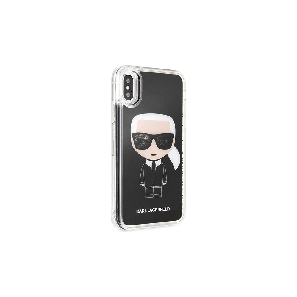 Hurtownia GSM - Karl Lagerfeld KLHCPXICGBK iPhone X/Xs czarny/black Iconic Glitter - KLD202BLK - {ean13} - Hurt