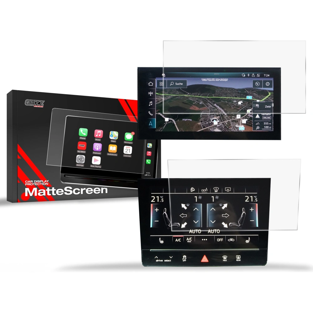Hurtownia GSM - Matt fólia GrizzGlass CarDisplay védelem Audi e-tron 2019-2022 [2w1] - GRZ10277 - {ean13} - Hurt