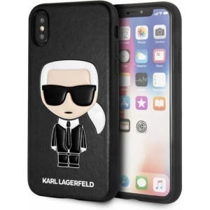 Karl Lagerfeld KLHCPXIKPUBK iPhone X/Xs hardcase black Iconic Karl Embossed