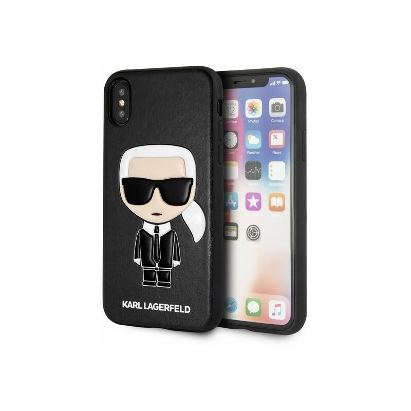 Karl Lagerfeld Distributor - 3700740414224 - KLD203BLK - Karl Lagerfeld KLHCPXIKPUBK iPhone X/Xs hardcase black Iconic Karl Embossed - B2B homescreen