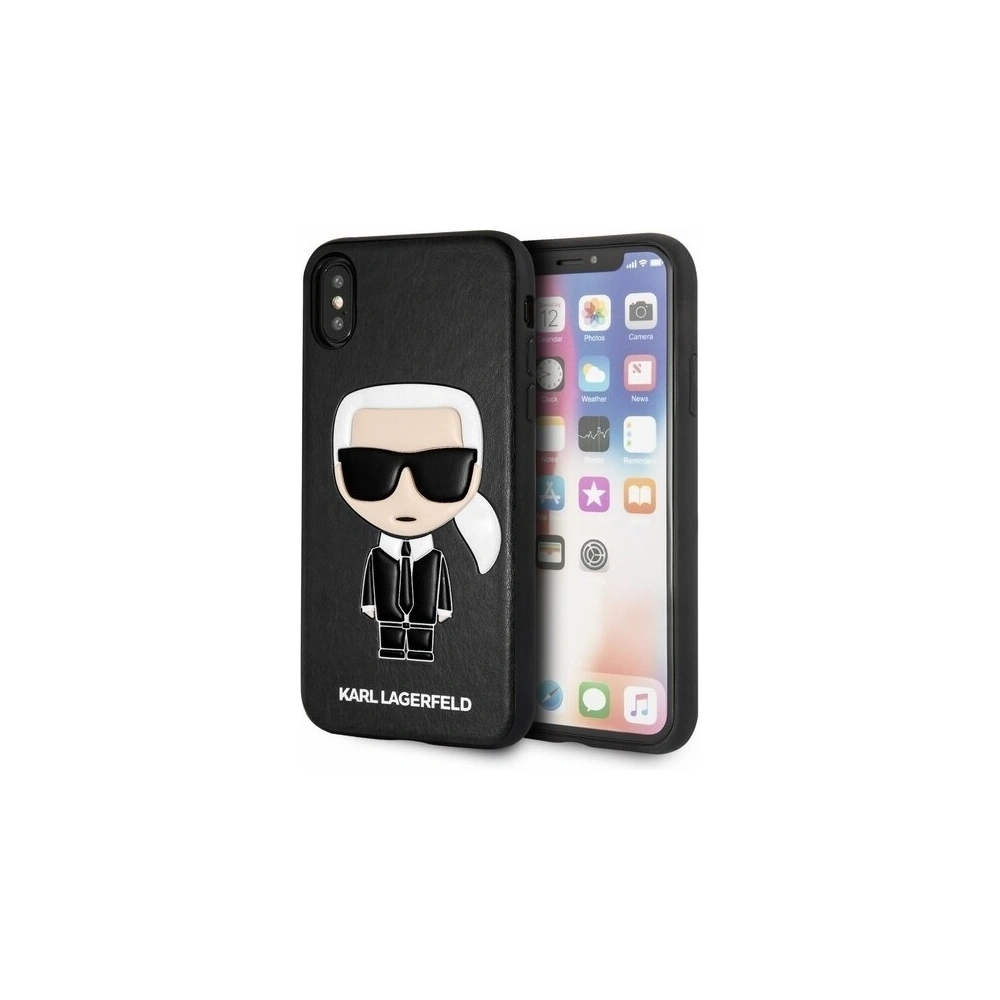 Hurtownia GSM - Karl Lagerfeld KLHCPXIKPUBK iPhone X/Xs hardcase czarny/black Iconic Karl Embossed - KLD203BLK - {ean13} - Hurt