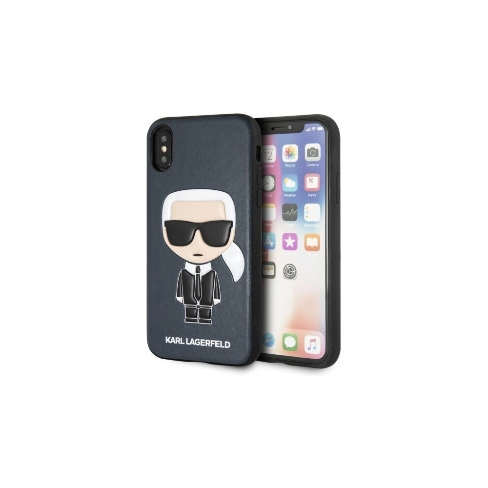Hurtownia GSM - Karl Lagerfeld KLHCPXIKPUBL iPhone X/Xs hardcase niebieski/blue Iconic Karl Embossed - KLD204BLU - {ean13} - Hurt