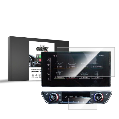 Folia ceramiczna GrizzGlass CarDisplay Protection do Audi Q5 10,1" 2020-2024 [2w1]