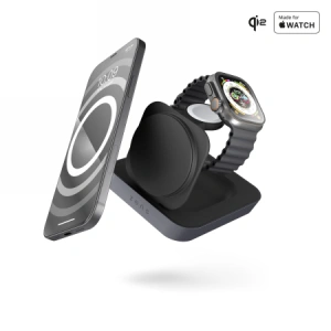 Hurtownia GSM - Bezdrátová nabíječka 2w1 ZENS Nightstand Charger Pro 2 Qi2 15W MagSafe - ZENS18 - {ean13} - Hurt