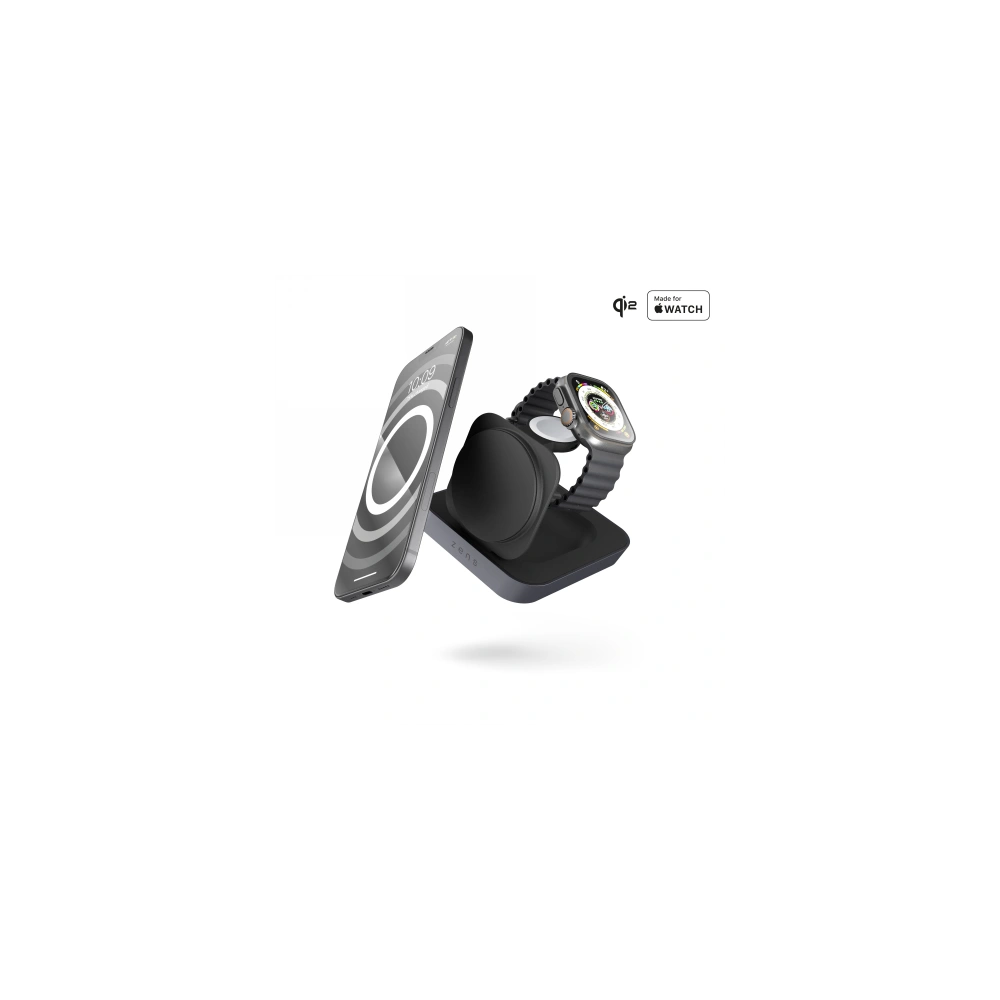 Hurtownia GSM - Ładowarka bezprzewodowa 2w1 ZENS Nightstand Charger Pro 2 Qi2 15W MagSafe - ZENS18 - {ean13} - Hurt
